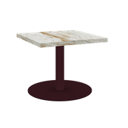 Burgundy Halo Side Table